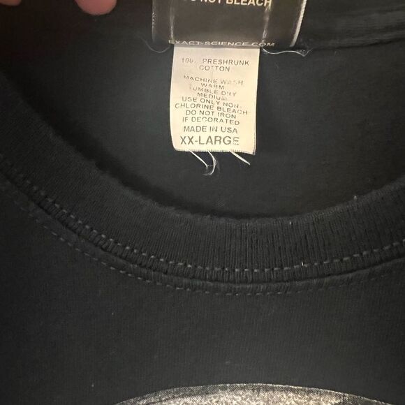 Exact Science vintage men’s turntable speakers music sketch tshirt. XXL. - Picture 5 of 9